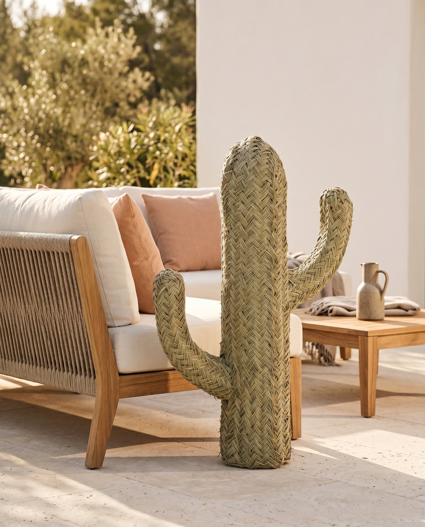 TIZGUIT - Cactus décoratif en alfa - Saguaro