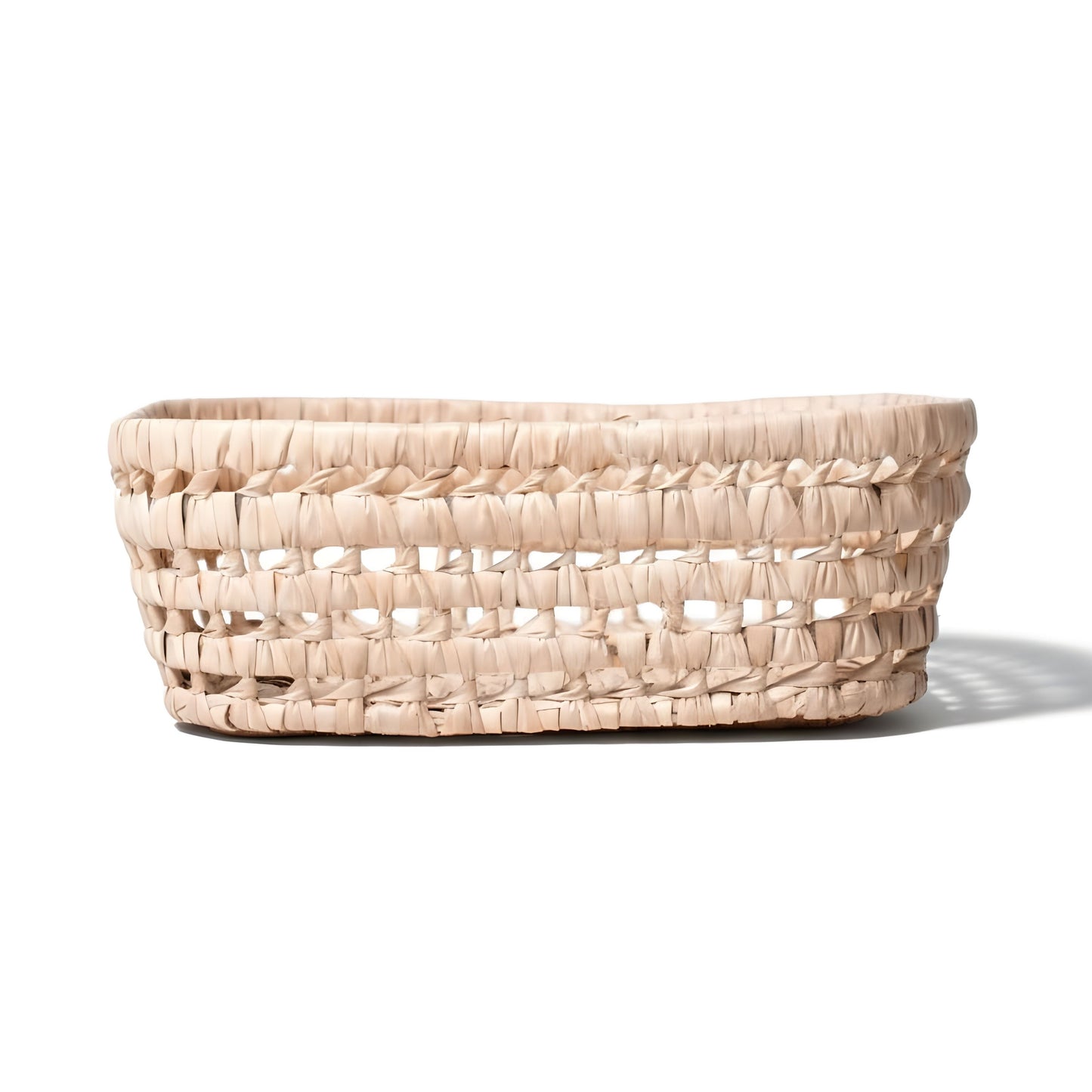 IMOUZZER - Corbeille en palme - Rose saumon