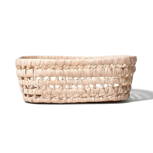 IMOUZZER - Corbeille en palme - Rose saumon