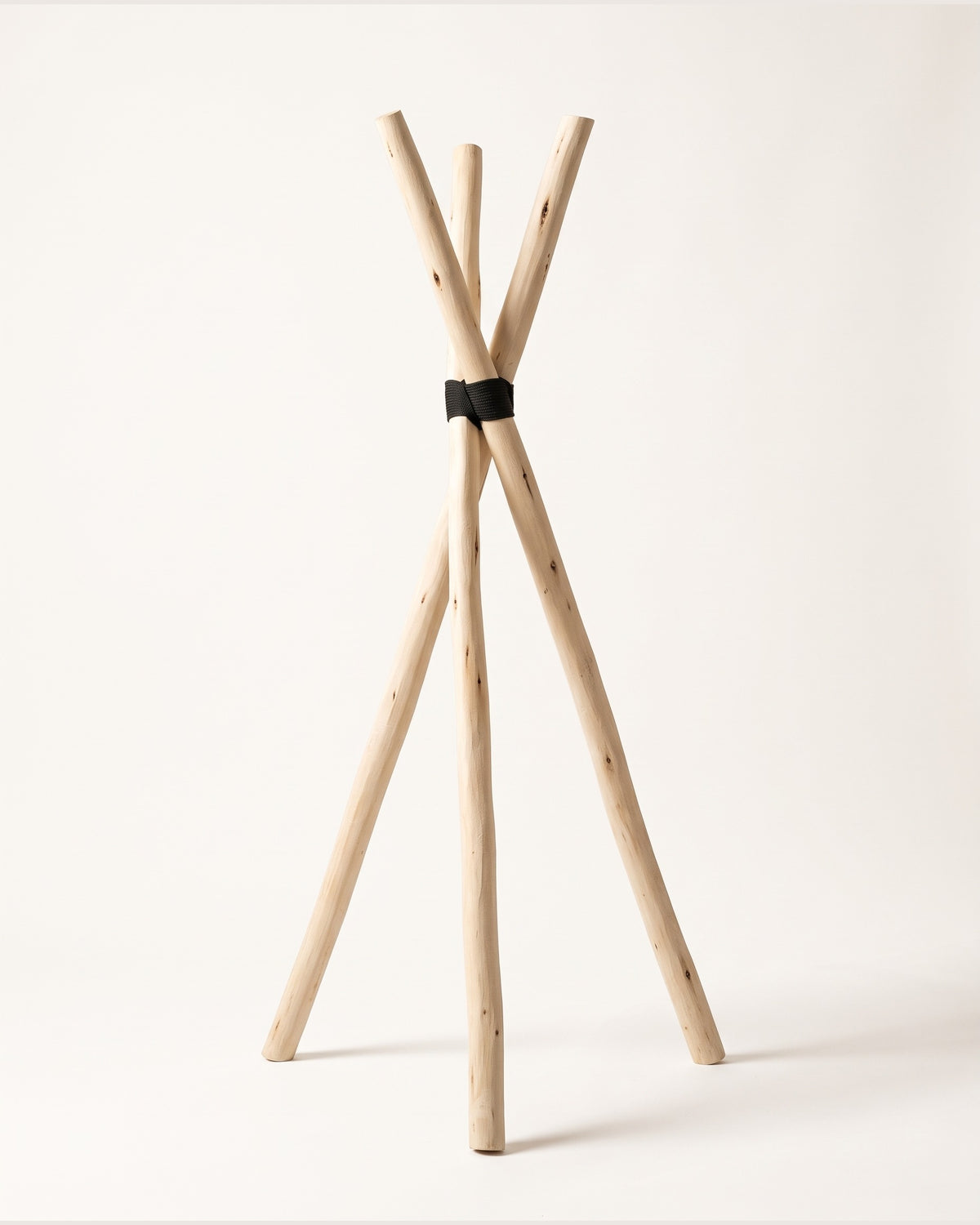 SEHEB - Porte-bougie trépied en bois naturel — vue produit 150 cm