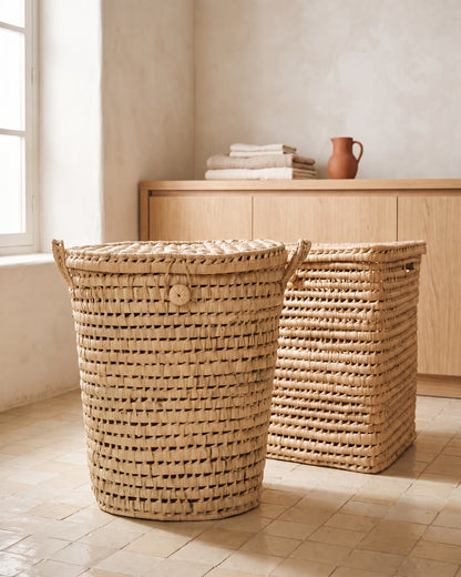 TILILA - Panier à linge en palme - Rond — la gamme
