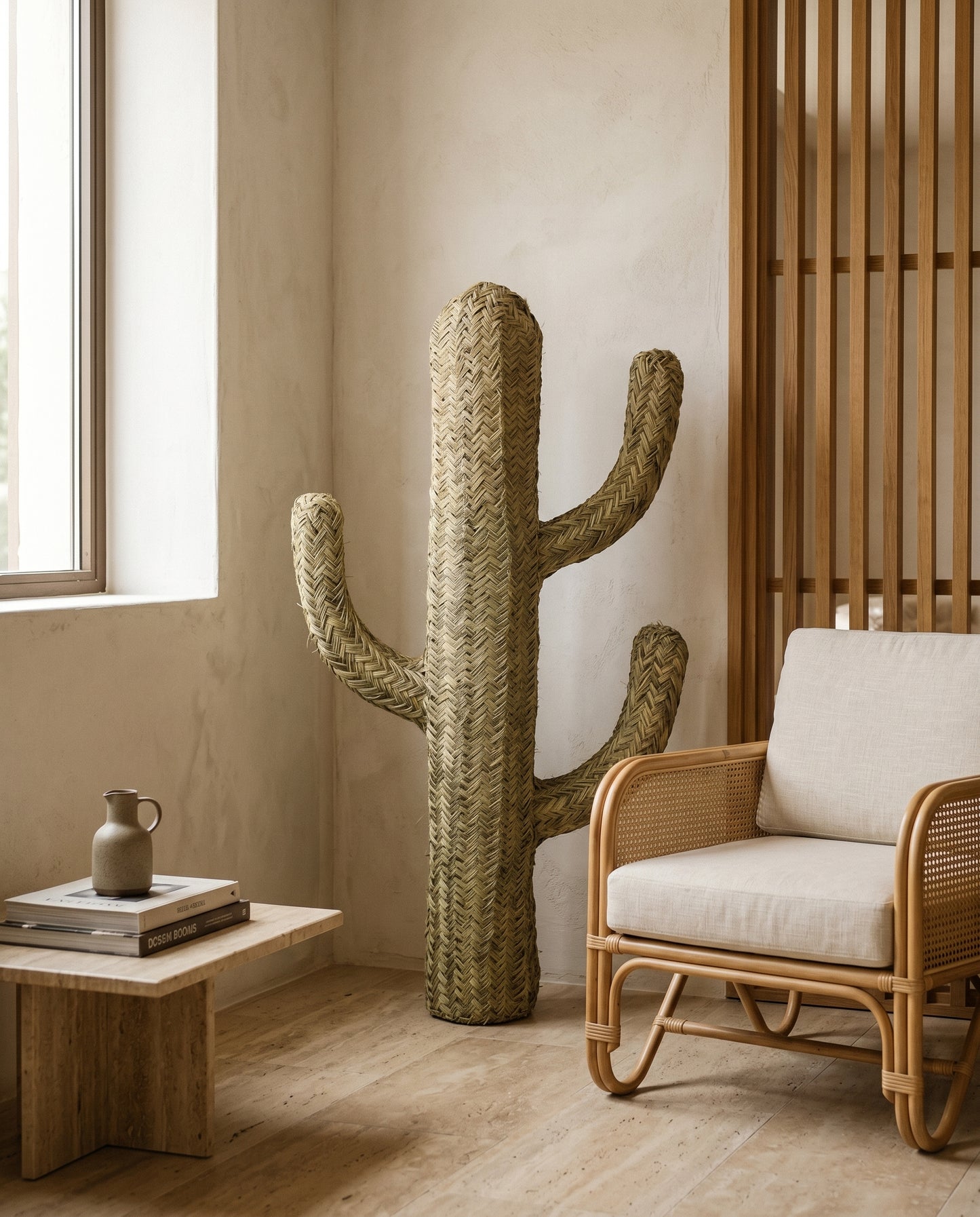 TIZGUIT - Cactus décoratif en alfa - Saguaro