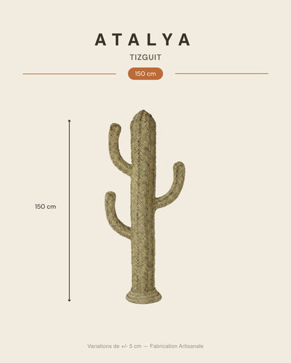 TIZGUIT - Cactus décoratif en alfa - Saguaro — dimensions 150 cm