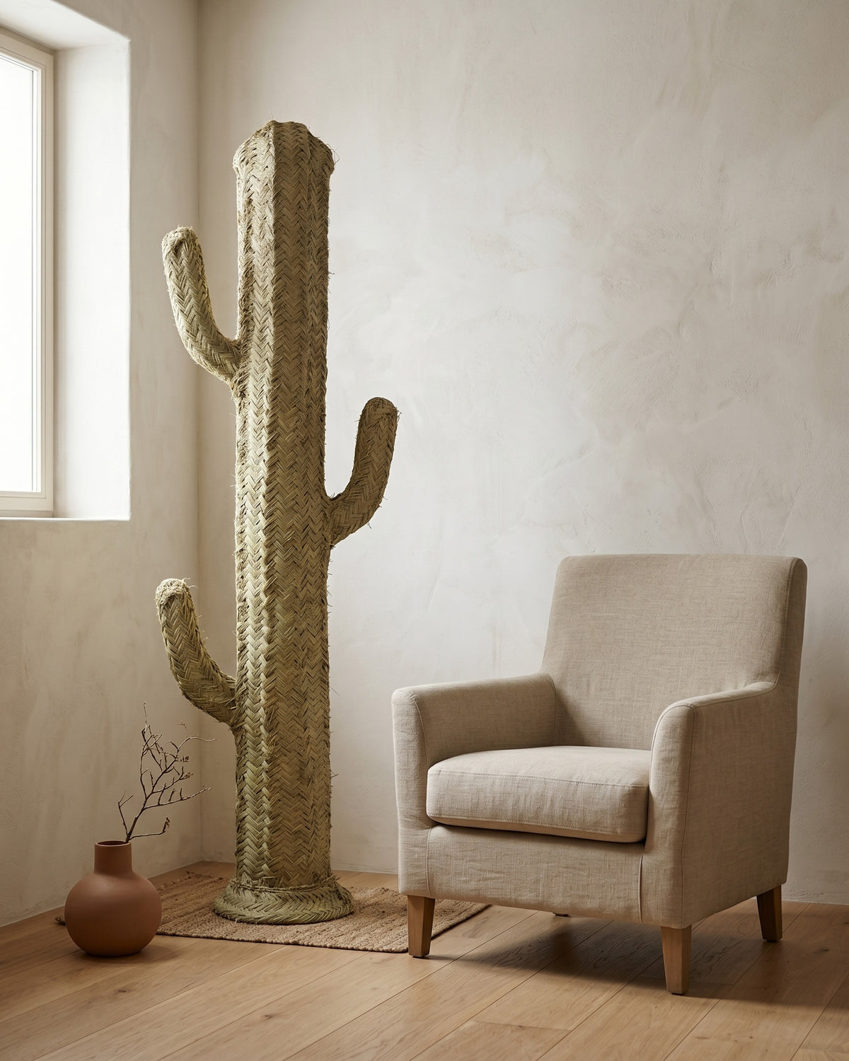 TIZGUIT - Cactus décoratif en alfa - Saguaro — en situation 180 cm