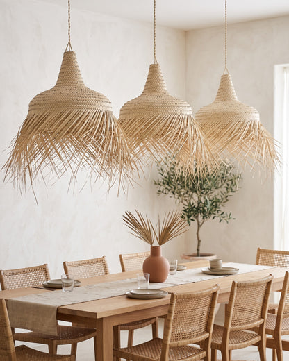 TOUDRA - Suspension en palme - Chapeau Mexicain — dimensions 50 cm